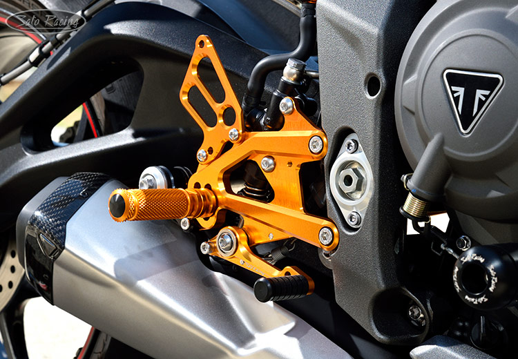 Sato Racing Rearsets | OEM Quickshifter Compatible | Triumph Sato Racing Rearsets | OEM Quickshifter Compatible | Triumph